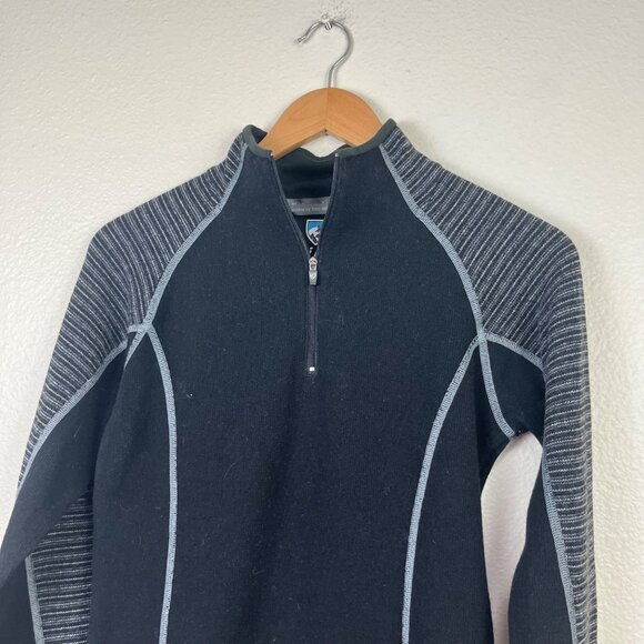 Khul Athletic Wool Blend Base Layer Chianti Fleece 1/4 Zip Jacket Women’s Sz XS - Picture 3 of 10